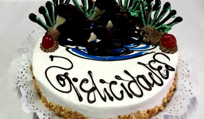 Torta patos de chocolate